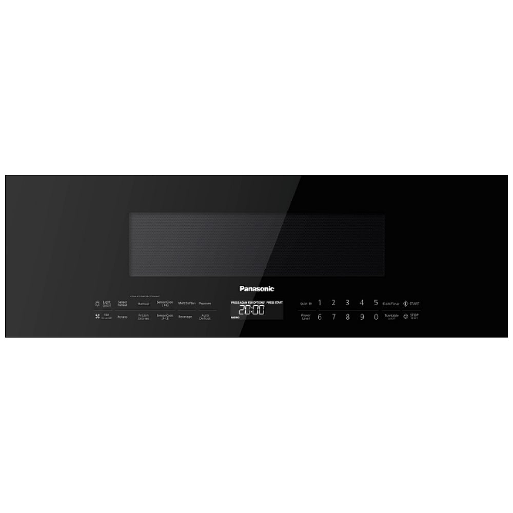 Panasonic NNSG65NB Over the Range Microwave, 30 inch Exterior Width, 1.2 cu. ft. Capacity, 400 CFM, 1,000 W Watts, LED, Black colour