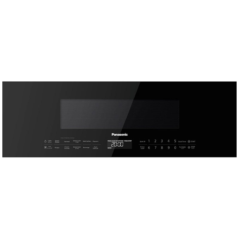 Panasonic NNSG65NB Over the Range Microwave, 30 inch Exterior Width, 1.2 cu. ft. Capacity, 400 CFM, 1,000 W Watts, LED, Black colour