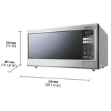 Panasonic NNST681SCC Countertop Microwave, 20 inch Exterior Width, 1.2 cu. ft. Capacity, 1,200 W Watts, Stainless Steel colour