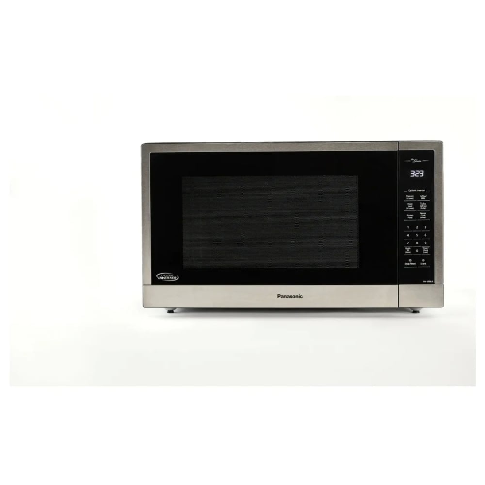 Panasonic NNST96JSC Countertop Microwave, 24 inch Exterior Width, 2.2 cu. ft. Capacity, 1,200 W Watts, Stainless Steel colour