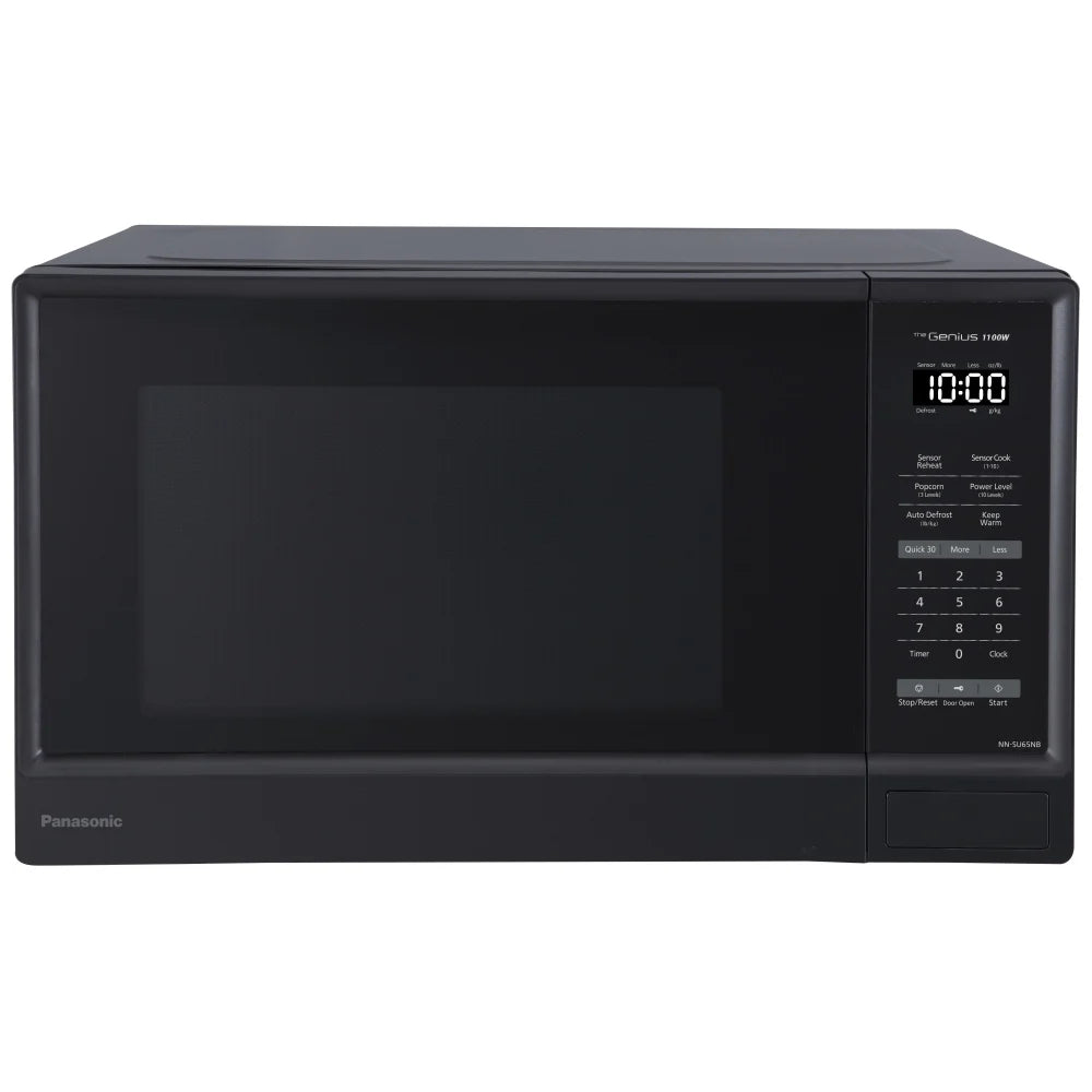 Panasonic NNSU65NBC Countertop Microwave, 20 inch Exterior Width, 1.3 cu. ft. Capacity, 1,100 W Watts, Black colour