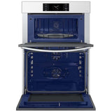 Samsung Bespoke NQ70CB700D12AA Microwave Wall Oven Combo, 30 inch Exterior Width, Convection, Self Clean, 7 cu. ft. Capacity, Temperature Probe, Wifi Enabled, Air Fry, White colour