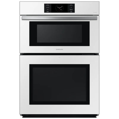 Samsung Bespoke NQ70CB700D12AA Microwave Wall Oven Combo, 30 inch Exterior Width, Convection, Self Clean, 7 cu. ft. Capacity, Temperature Probe, Wifi Enabled, Air Fry, White colour FlexDuo, Air Fry, Air Sous Vide