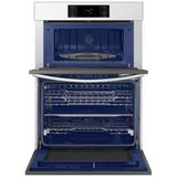 Samsung Bespoke NQ70CB700D12AA Microwave Wall Oven Combo, 30 inch Exterior Width, Convection, Self Clean, 7 cu. ft. Capacity, Temperature Probe, Wifi Enabled, Air Fry, White colour