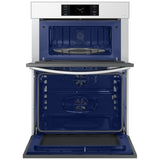 Samsung Bespoke NQ70CB700D12AA Microwave Wall Oven Combo, 30 inch Exterior Width, Convection, Self Clean, 7 cu. ft. Capacity, Temperature Probe, Wifi Enabled, Air Fry, White colour