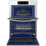 Samsung Bespoke NQ70CB700D12AA Microwave Wall Oven Combo, 30 inch Exterior Width, Convection, Self Clean, 7 cu. ft. Capacity, Temperature Probe, Wifi Enabled, Air Fry, White colour