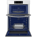 Samsung Bespoke NQ70CB700D12AA Microwave Wall Oven Combo, 30 inch Exterior Width, Convection, Self Clean, 7 cu. ft. Capacity, Temperature Probe, Wifi Enabled, Air Fry, White colour