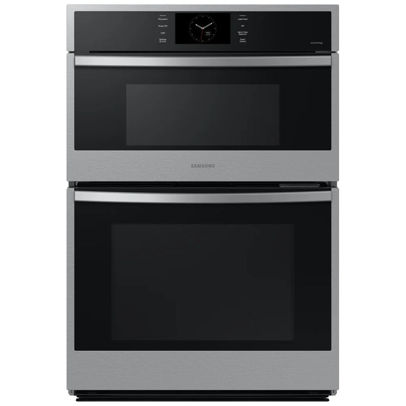 Samsung NQ70CG600DSRAA Microwave Wall Oven Combo, 30 inch Exterior Width, Convection, Self Clean, 7 cu. ft. Capacity, Temperature Probe, Wifi Enabled, Air Fry, Stainless Steel colour