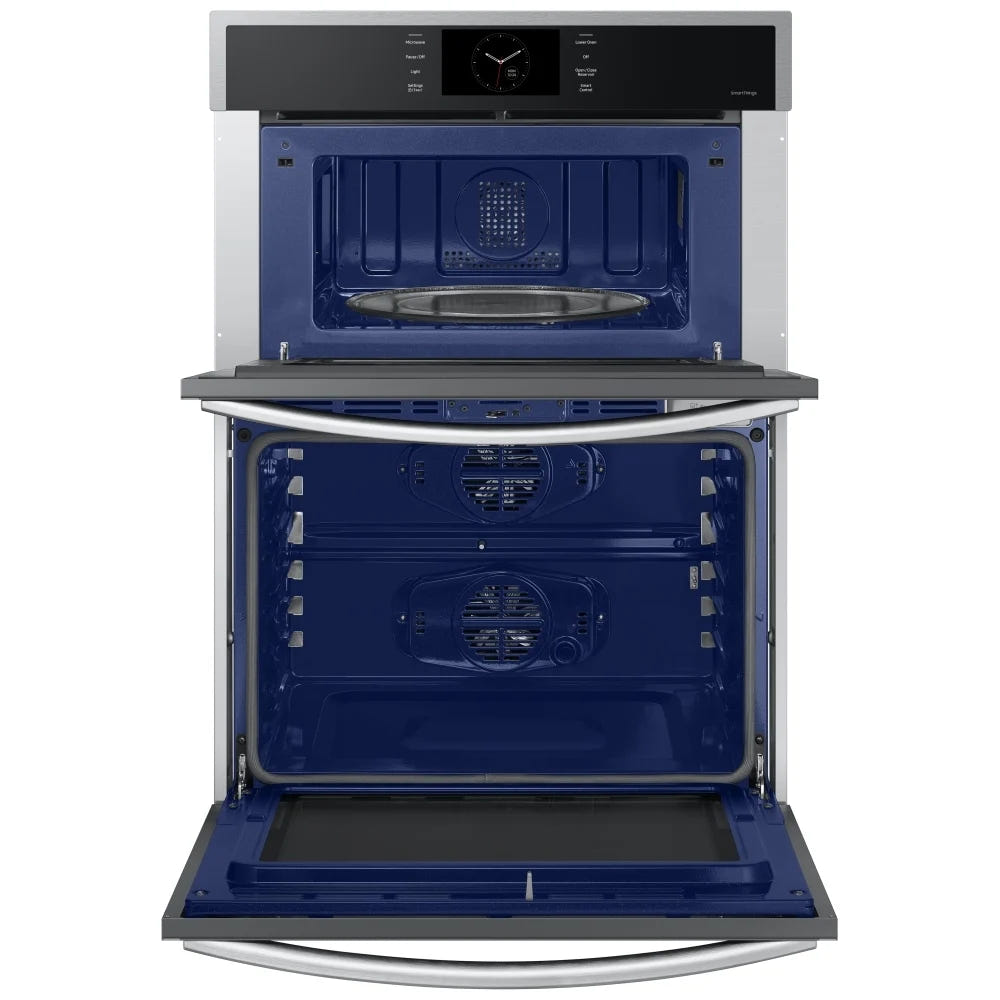 Samsung NQ70CG600DSRAA Microwave Wall Oven Combo, 30 inch Exterior Width, Convection, Self Clean, 7 cu. ft. Capacity, Temperature Probe, Wifi Enabled, Air Fry, Stainless Steel colour Air Fry, Air Sous Vide