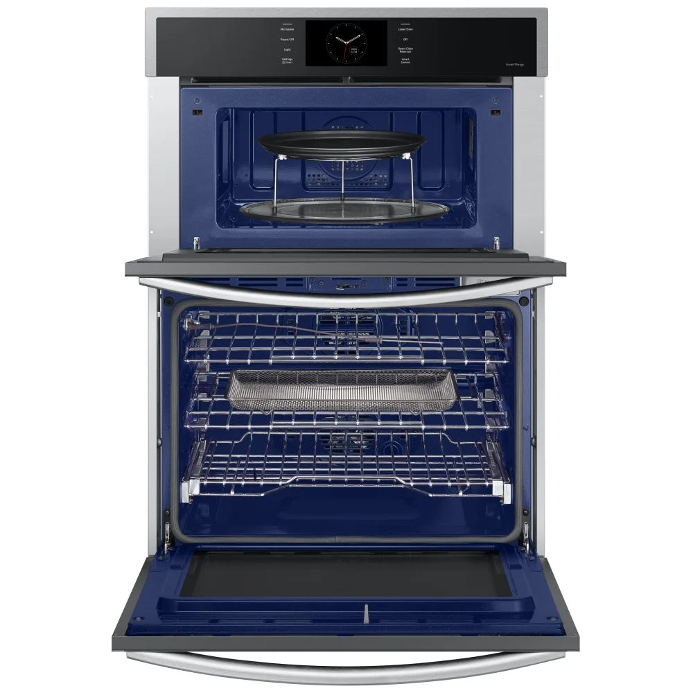 Samsung NQ70CG600DSRAA Microwave Wall Oven Combo, 30 inch Exterior Width, Convection, Self Clean, 7 cu. ft. Capacity, Temperature Probe, Wifi Enabled, Air Fry, Stainless Steel colour Air Fry, Air Sous Vide