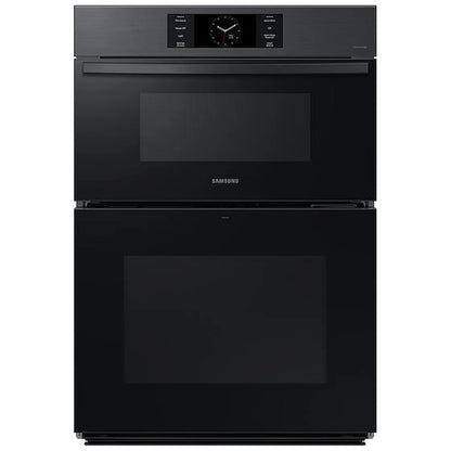 Samsung Bespoke NQ70CG700DMTAA Microwave Wall Oven Combo, 30 inch Exterior Width, Convection, Self Clean, 7 cu. ft. Capacity, Temperature Probe, Wifi Enabled, Air Fry, Black Matte Steel colour FlexDuo, Air Fry, Air Sous Vide