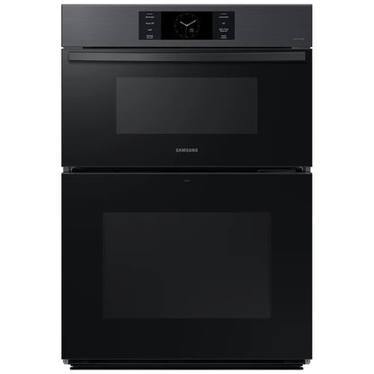 Samsung Bespoke NQ70CG700DMTAA Microwave Wall Oven Combo, 30 inch Exterior Width, Convection, Self Clean, 7 cu. ft. Capacity, Temperature Probe, Wifi Enabled, Air Fry, Black Matte Steel colour FlexDuo, Air Fry, Air Sous Vide
