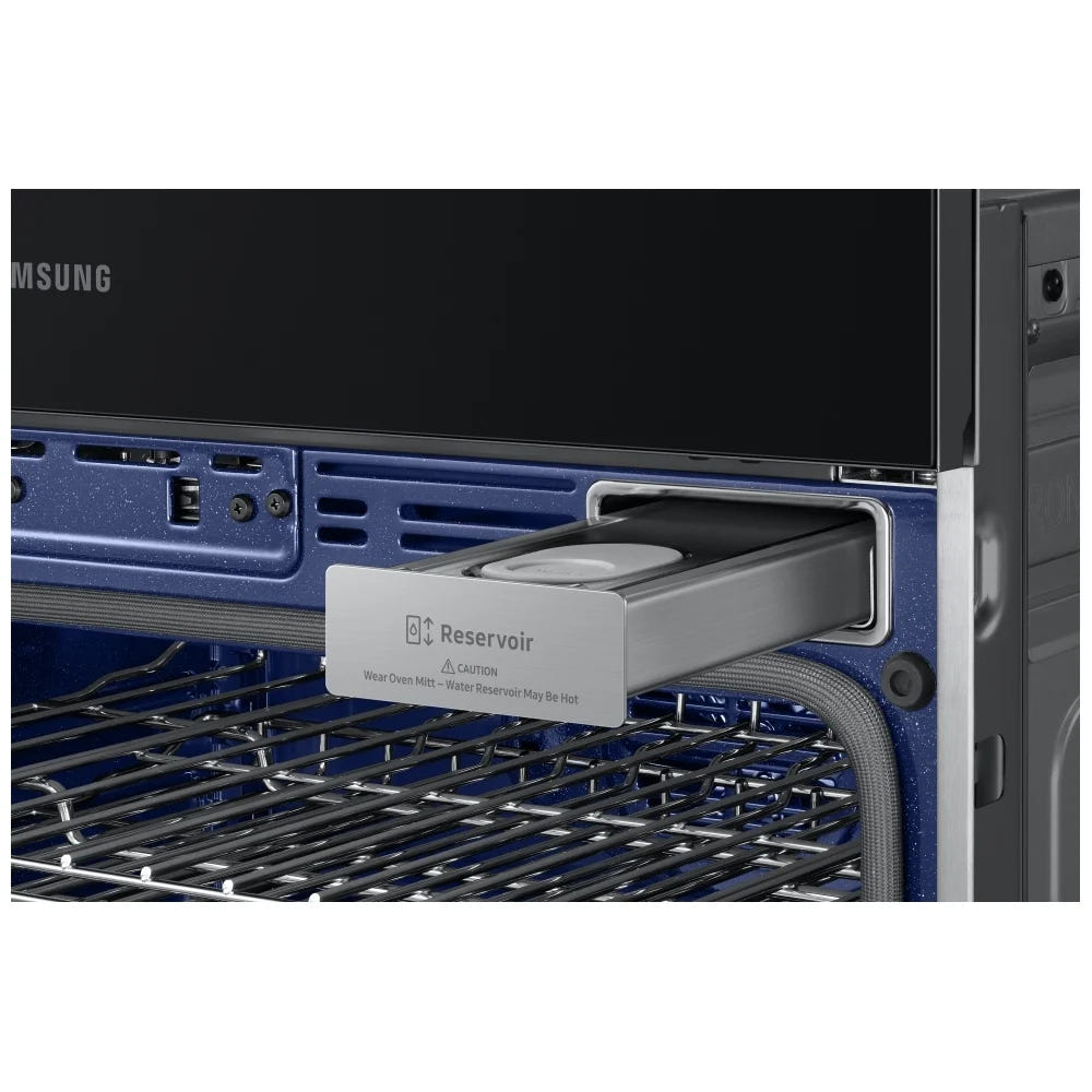 Samsung Bespoke NQ70CG700DMTAA Microwave Wall Oven Combo, 30 inch Exterior Width, Convection, Self Clean, 7 cu. ft. Capacity, Temperature Probe, Wifi Enabled, Air Fry, Black Matte Steel colour FlexDuo, Air Fry, Air Sous Vide