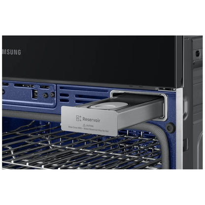 Samsung Bespoke NQ70CG700DMTAA Microwave Wall Oven Combo, 30 inch Exterior Width, Convection, Self Clean, 7 cu. ft. Capacity, Temperature Probe, Wifi Enabled, Air Fry, Black Matte Steel colour FlexDuo, Air Fry, Air Sous Vide