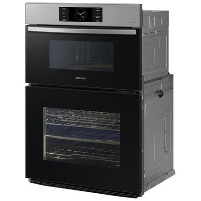 Samsung Bespoke NQ70CG700DSRAA Microwave Wall Oven Combo, 30 inch Exterior Width, Convection, Self Clean, 7 cu. ft. Capacity, Temperature Probe, Wifi Enabled, Air Fry, Stainless Steel colour FlexDuo, Air Fry, Air Sous Vide
