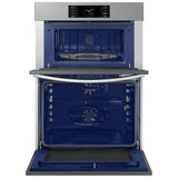 Samsung Bespoke NQ70CG700DSRAA Microwave Wall Oven Combo, 30 inch Exterior Width, Convection, Self Clean, 7 cu. ft. Capacity, Temperature Probe, Wifi Enabled, Air Fry, Stainless Steel colour