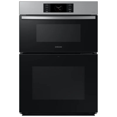 Samsung Bespoke NQ70CG700DSRAA Microwave Wall Oven Combo, 30 inch Exterior Width, Convection, Self Clean, 7 cu. ft. Capacity, Temperature Probe, Wifi Enabled, Air Fry, Stainless Steel colour FlexDuo, Air Fry, Air Sous Vide