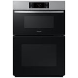 Samsung Bespoke NQ70CG700DSRAA Microwave Wall Oven Combo, 30 inch Exterior Width, Convection, Self Clean, 7 cu. ft. Capacity, Temperature Probe, Wifi Enabled, Air Fry, Stainless Steel colour