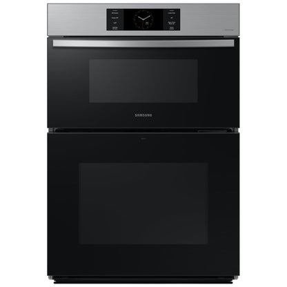 Samsung Bespoke NQ70CG700DSRAA Microwave Wall Oven Combo, 30 inch Exterior Width, Convection, Self Clean, 7 cu. ft. Capacity, Temperature Probe, Wifi Enabled, Air Fry, Stainless Steel colour FlexDuo, Air Fry, Air Sous Vide