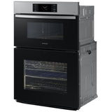 Samsung Bespoke NQ70CG700DSRAA Microwave Wall Oven Combo, 30 inch Exterior Width, Convection, Self Clean, 7 cu. ft. Capacity, Temperature Probe, Wifi Enabled, Air Fry, Stainless Steel colour