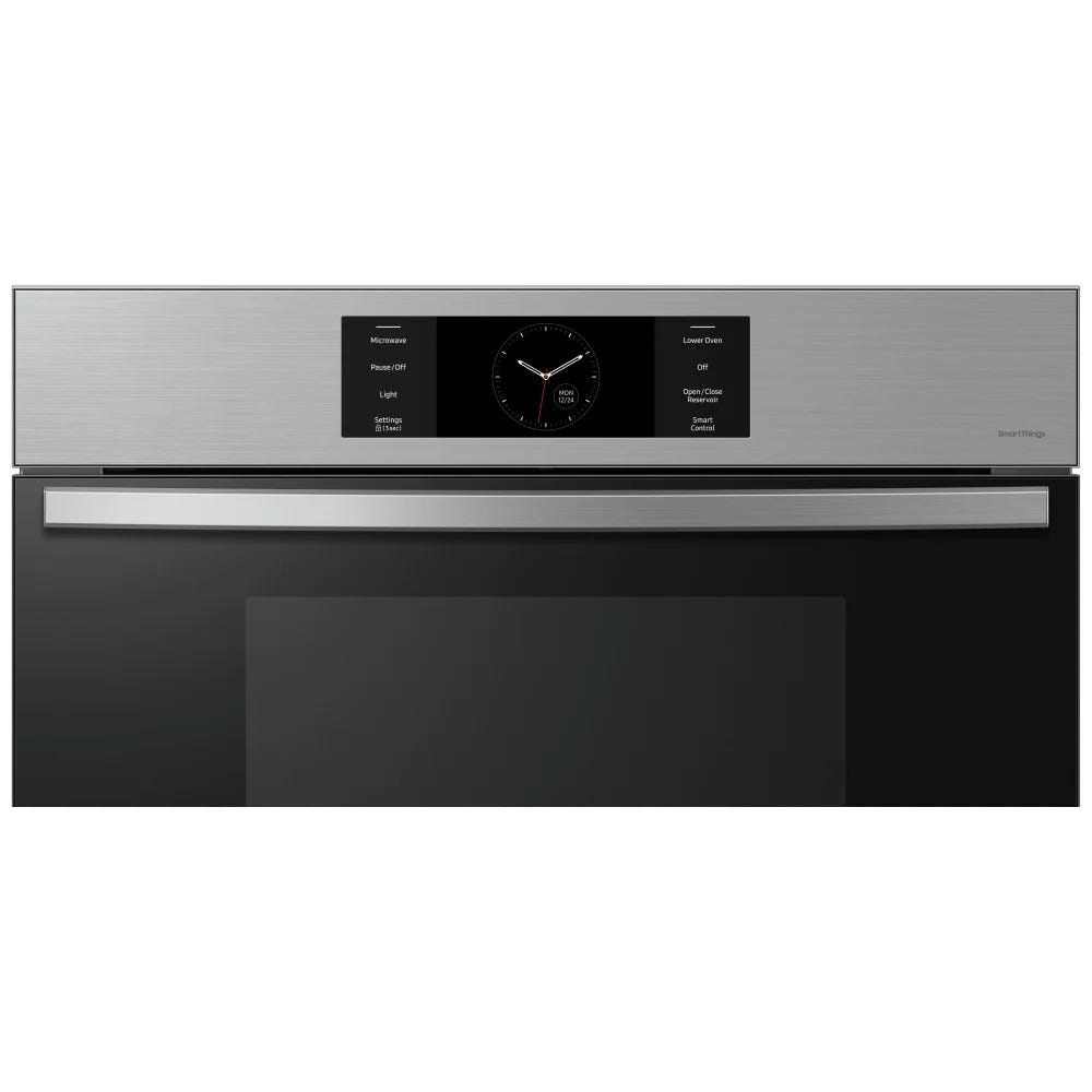 Samsung Bespoke NQ70CG700DSRAA Microwave Wall Oven Combo, 30 inch Exterior Width, Convection, Self Clean, 7 cu. ft. Capacity, Temperature Probe, Wifi Enabled, Air Fry, Stainless Steel colour FlexDuo, Air Fry, Air Sous Vide