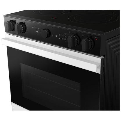 Samsung Bespoke NSE6DB850012AC Electric Range, 6.3 cu. ft. Capacity, 30 inch Exterior Width, Convection, 5 Burners, Storage Drawer, &