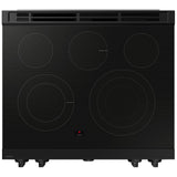 Samsung Bespoke NSE6DB850012AC Electric Range, 6.3 cu. ft. Capacity, 30 inch Exterior Width, Convection, 5 Burners, Storage Drawer, Yes, Self Clean, 3,600 W Highest Element, White colour