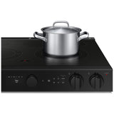 Samsung Bespoke NSE6DB850012AC Electric Range, 6.3 cu. ft. Capacity, 30 inch Exterior Width, Convection, 5 Burners, Storage Drawer, Yes, Self Clean, 3,600 W Highest Element, White colour