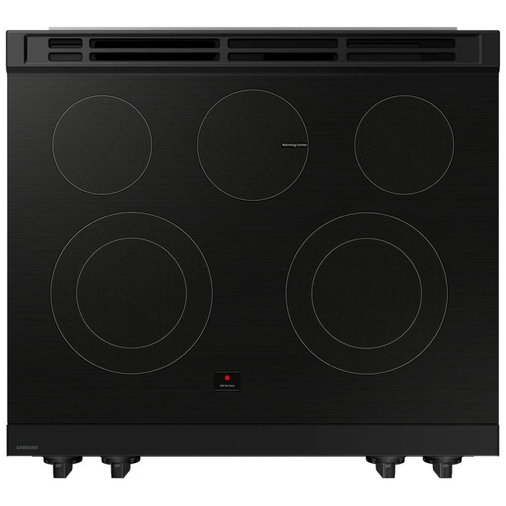 Samsung Bespoke NSE6DG8100SRAC Electric Range, 6.3 cu. ft. Capacity, 30 inch Exterior Width, 5 Burners, Storage Drawer, Self Clean, 3,000 Watts Highest Burner Element, Stainless Steel colour, SmartThings™