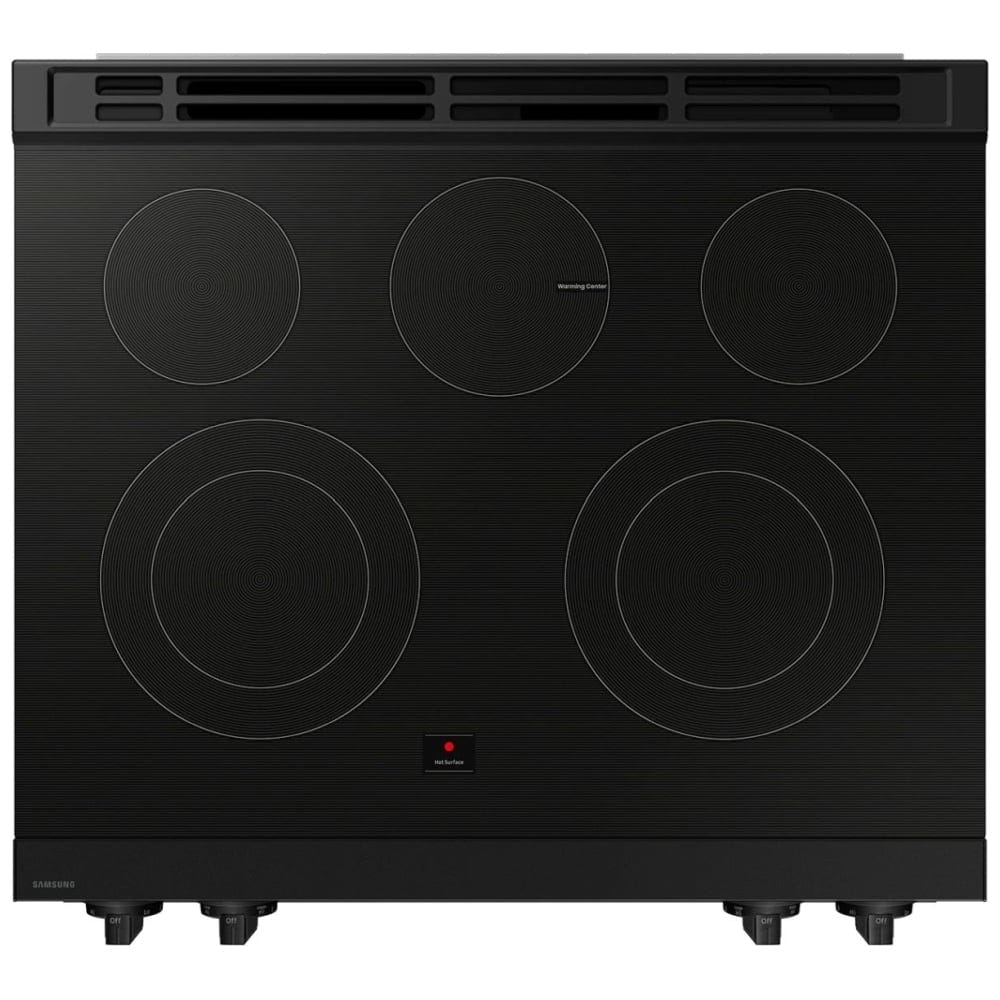 Samsung Bespoke NSE6DG8100SRAC Electric Range, 6.3 cu. ft. Capacity, 30 inch Exterior Width, 5 Burners, Stainless Steel Colour