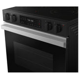 Samsung Bespoke NSE6DG8100SRAC Electric Range, 6.3 cu. ft. Capacity, 30 inch Exterior Width, 5 Burners, Storage Drawer, Self Clean, 3,000 W Highest Element, Stainless Steel colour