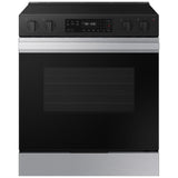 Samsung Bespoke NSE6DG8100SRAC Electric Range, 6.3 cu. ft. Capacity, 30 inch Exterior Width, 5 Burners, Storage Drawer, Self Clean, 3,000 W Highest Element, Stainless Steel colour
