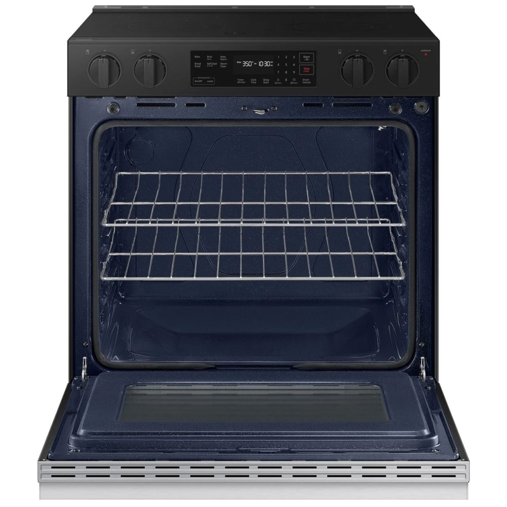 Samsung Bespoke NSE6DG8100SRAC Electric Range, 6.3 cu. ft. Capacity, 30 inch Exterior Width, 5 Burners, Stainless Steel Colour