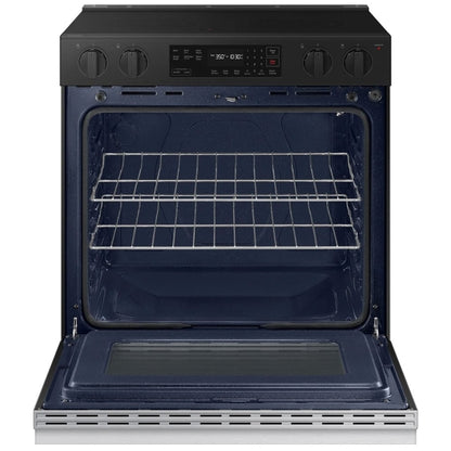 Samsung Bespoke NSE6DG8100SRAC Electric Range, 6.3 cu. ft. Capacity, 30 inch Exterior Width, 5 Burners, Stainless Steel Colour