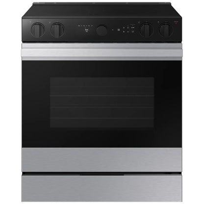 Samsung Bespoke NSE6DG8500SRAC Electric Range, 6.3 cu. ft. Capacity, 30 inch Exterior Width, True Convection, 5 Burners, Storage Drawer, & , Self Clean, 3,600 Watts Highest Burner Element, Stainless Steel colour