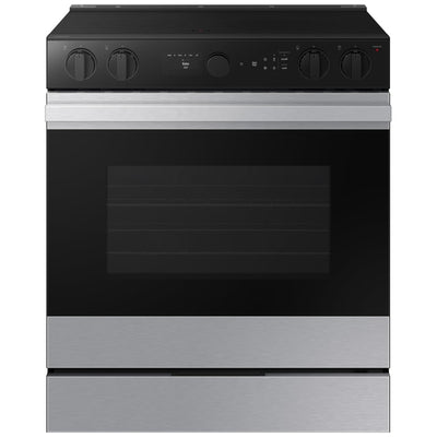 Samsung Bespoke NSE6DG8500SRAC Electric Range, 6.3 cu. ft. Capacity, 30 inch Exterior Width, True Convection, 5 Burners, Storage Drawer, &