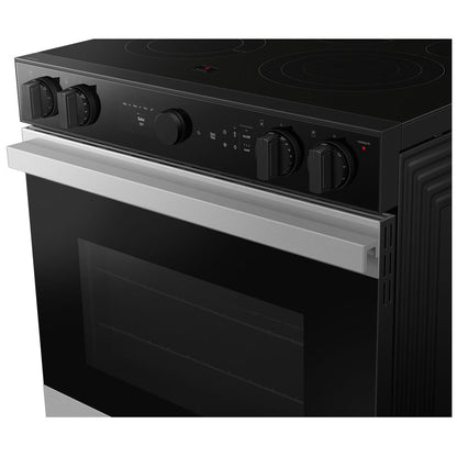 Samsung Bespoke NSE6DG8500SRAC Electric Range, 6.3 cu. ft. Capacity, 30 inch Exterior Width, True Convection, 5 Burners, Storage Drawer, &