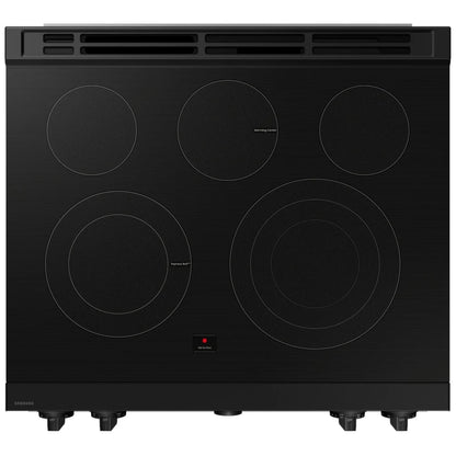 Samsung Bespoke NSE6DG8500SRAC Electric Range, 6.3 cu. ft. Capacity, 30 inch Exterior Width, True Convection, 5 Burners, Storage Drawer, & , Self Clean, 3,600 Watts Highest Burner Element, Stainless Steel colour