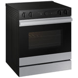 Samsung Bespoke NSE6DG8500SRAC Electric Range, 6.3 cu. ft. Capacity, 30 inch Exterior Width, True Convection, 5 Burners, Storage Drawer, Yes, Self Clean, 3,600 W Highest Element, Stainless Steel colour