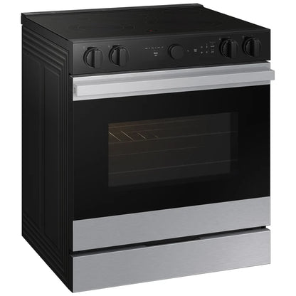 Samsung NSE6DG8700SRAC Electric Range, 6.3 cu. ft. Capacity, 30 inch Exterior Width, True Convection, 5 Burners, Storage Drawer, & , Self Clean, 3,600 Watts Highest Burner Element, Stainless Steel colour