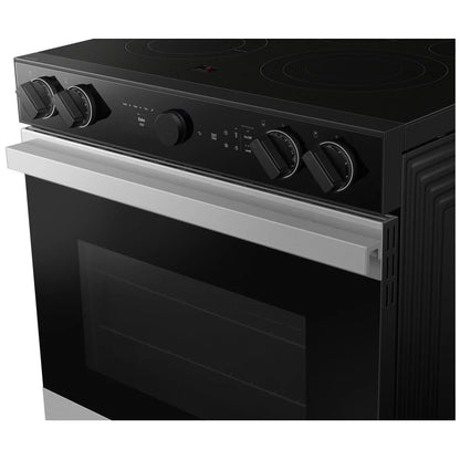 Samsung NSE6DG8700SRAC Electric Range, 6.3 cu. ft. Capacity, 30 inch Exterior Width, True Convection, 5 Burners, Storage Drawer, & , Self Clean, 3,600 Watts Highest Burner Element, Stainless Steel colour