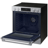 Samsung NSE70H63SRAC Electric Range, 6.3 cu. ft. Capacity, 30 inch Exterior Width, Convection, 5 Burners, Storage Drawer, Air Fry, Self Clean, 3,000 W Highest Element, Stainless Steel colour, SmartThings™