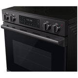 Samsung NSE80H63SEAC Electric Range, 6.3 cu. ft. Capacity, 30 inch Exterior Width, True Convection, 5 Burners, Storage Drawer, & , Self Clean, 3,000 W Highest Element, Matt Black Stainless colour, SmartThings™