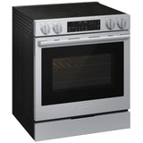 Samsung NSE90H63SRAC Electric Range, 6.3 cu. ft. Capacity, 30 inch Exterior Width, True Convection, 5 Burners, Storage Drawer, & , Self Clean, 3,600 W Highest Element, Stainless Steel colour, Express Boil™, SmartThings™