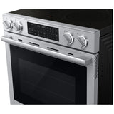 Samsung NSE90H63SRAC Electric Range, 6.3 cu. ft. Capacity, 30 inch Exterior Width, True Convection, 5 Burners, Storage Drawer, & , Self Clean, 3,600 W Highest Element, Stainless Steel colour, Express Boil™, SmartThings™