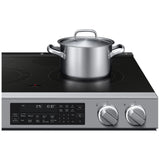 Samsung NSE90H63SRAC Electric Range, 6.3 cu. ft. Capacity, 30 inch Exterior Width, True Convection, 5 Burners, Storage Drawer, & , Self Clean, 3,600 W Highest Element, Stainless Steel colour, Express Boil™, SmartThings™