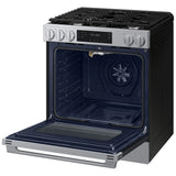 Samsung NSG70H60SRAA Gas Range, 6 cu. ft. Capacity, 30 inch Exterior Width, Self Clean, Convection, 5 Burners, Storage Drawer, Air Fry, 17,000 BTU Highest Burner, Stainless Steel colour, SmartThings™