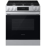 Samsung NSG70H60SRAA Gas Range, 6 cu. ft. Capacity, 30 inch Exterior Width, Self Clean, Convection, 5 Burners, Storage Drawer, Air Fry, 17,000 BTU Highest Burner, Stainless Steel colour, SmartThings™