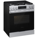Samsung NSG70H60SRAA Gas Range, 6 cu. ft. Capacity, 30 inch Exterior Width, Self Clean, Convection, 5 Burners, Storage Drawer, Air Fry, 17,000 BTU Highest Burner, Stainless Steel colour, SmartThings™