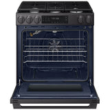 Samsung NSG80H60SEAA Gas Range, 6 cu. ft. Capacity, 30 inch Exterior Width, Self Clean, True Convection, 5 Burners, Storage Drawer, & , 18,000 BTU Highest Burner, Matt Black Stainless colour, SmartThings™